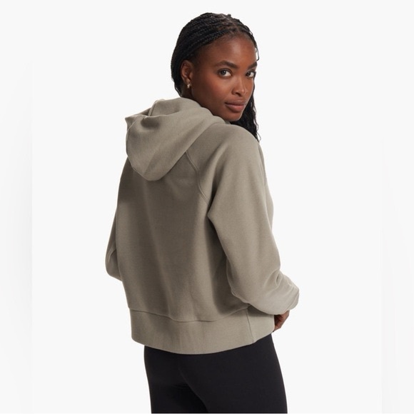 Vuori Restore Half Zip Hoodie in Wood Ash - Picture 3 of 8